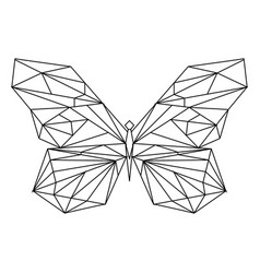 Geometric Butterfly Stroke Icon