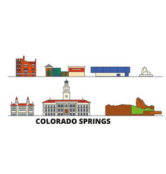 United States Colorado Springs Flat Landmarks