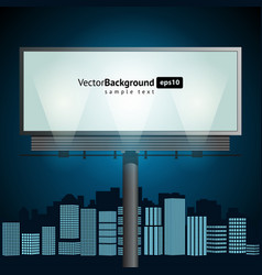 Billboard In Rays Of Night Metropolis