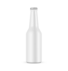 Blank Ceramic Beer Bottle Mockup Isolated