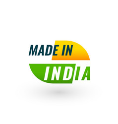 Made In India Label Background For Product