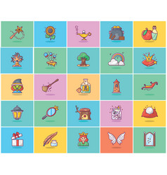 Pack Folktale Flat Icons