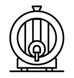 Whisky Barrel Icon Outline Style