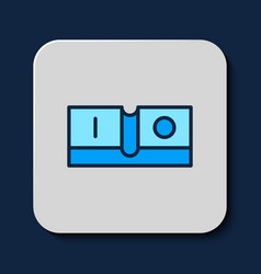 Filled Outline Electric Light Switch Icon Isolated