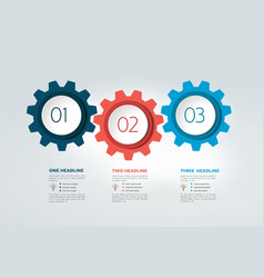 Three Elements Chart Scheme Diagram Infographic