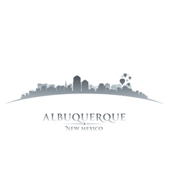 Albuquerque New Mexico City Skyline Silhouette