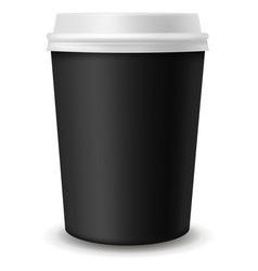 Coffee Cup Mockup Realistic Paper Takeaway Drink