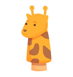 Giraffe Doll Icon Cartoon Play Sock