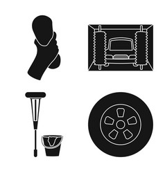 Carwash And Care Icon Set