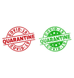 Covid19-19 Quarantine Round Watermarks Using