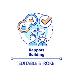 Rapport Building Concept Icon