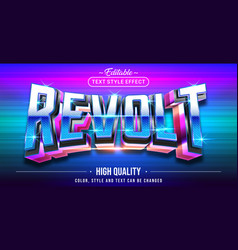 Editable Text Style Effect - Revolt Text Style