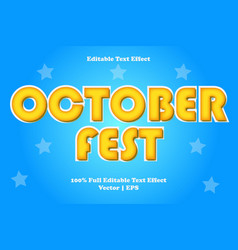 October Fest Editable Text Effect