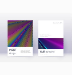 Minimalistic Cover Design Template Set Rainbow Ab