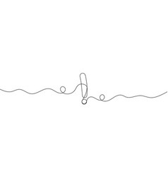 One Continuous Line Drawing Of Exclamation Mark