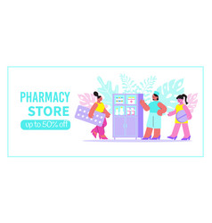 Pharmacy Store Flat Banner