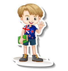 Australian Boy Cartoon Character