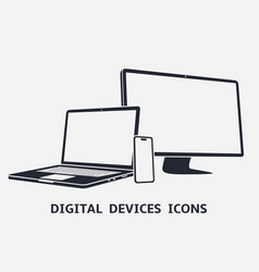 Device Icons Smart Phone Laptop And Desktop