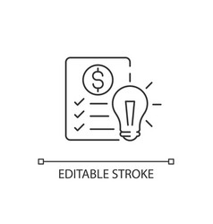 Financial Literacy Linear Icon