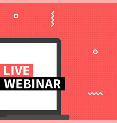 Banner Live Webinar Video Internet Conference