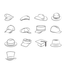 Cap Hat Line Art