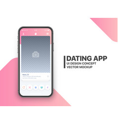 Mobile Dating App Mockup