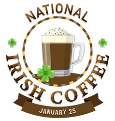 National Irish Coffee Day Banner Design