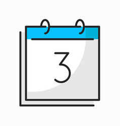 Spiral Calendar 3 Day Date Agenda Schedule Icon