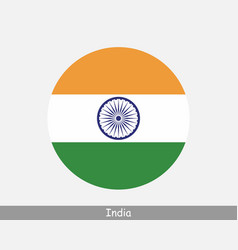 India Round Circle Flag