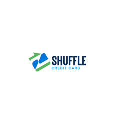 Modern Simple Shuffle Credit Card Logo Design