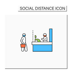 Shop Social Distance Color Icon