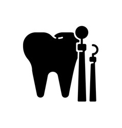 Dentistry Black Glyph Icon