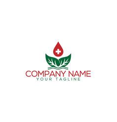 Natural Blood Unique Logo Design Concept