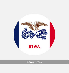 Iowa Round Circle Flag