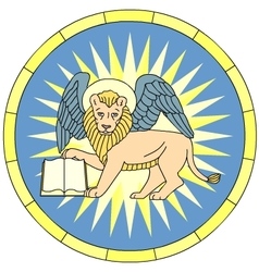 Symbol Of Mark The Evangelist Winged Lion Emblem