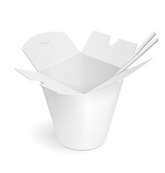 Asian Chinese Thai Korean Cardboard Food Tub