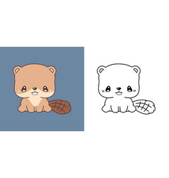 Cute Beaver Clipart And Black