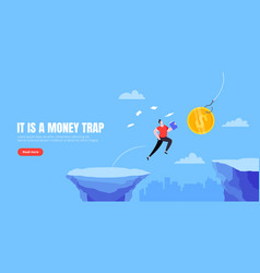 Fishing Money Chase Business Concept