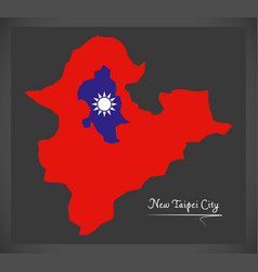 New Taipei City Taiwan Map With Taiwanese