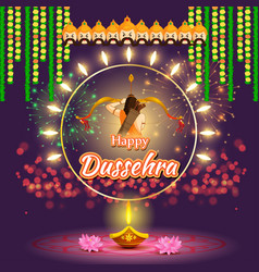 Happy Dussehra Greeting Written Hindi Text Means