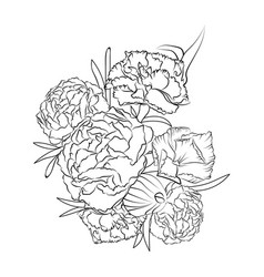 Minimalist Line Drawing Simple Carnation Tattoo