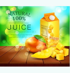 Pack Of Mango Juice With Slices And Diced Mango