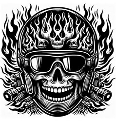 Biker Skull Helmet