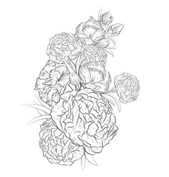 Carnation Isolated Tattoo Pencil Art