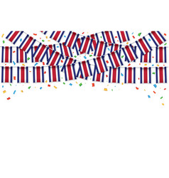 Costa Rica Flag Bunting Garland