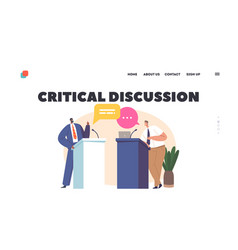 Critical Discussion Landing Page Template