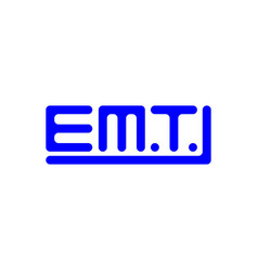 Emt Letter Logo Creative Design With Graphic