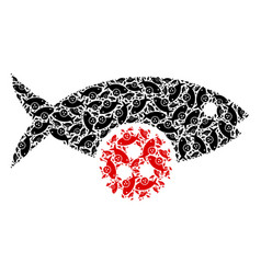 Fish Virus Recursive Icon Composition Of Self