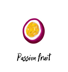 A Passion Fruit Isolated