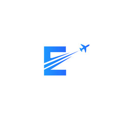 Modern Air Travel Logo Design With E